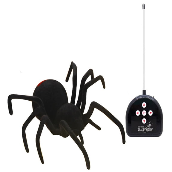 RC Spider Toy - Remote Control Tarantula with Realistic Crawling & Light-Up Eyes, Scary Prank Gift for Halloween, Christmas & Birthdays (Includes Controller)