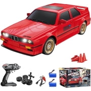 Mostop Red RC Drift Car , 116 Scale 2.4Ghz 4WD High Speed Model Toy,Remote Control Vehicle Sport Toy,30KM/H with Led Lights, Gifts for Boys