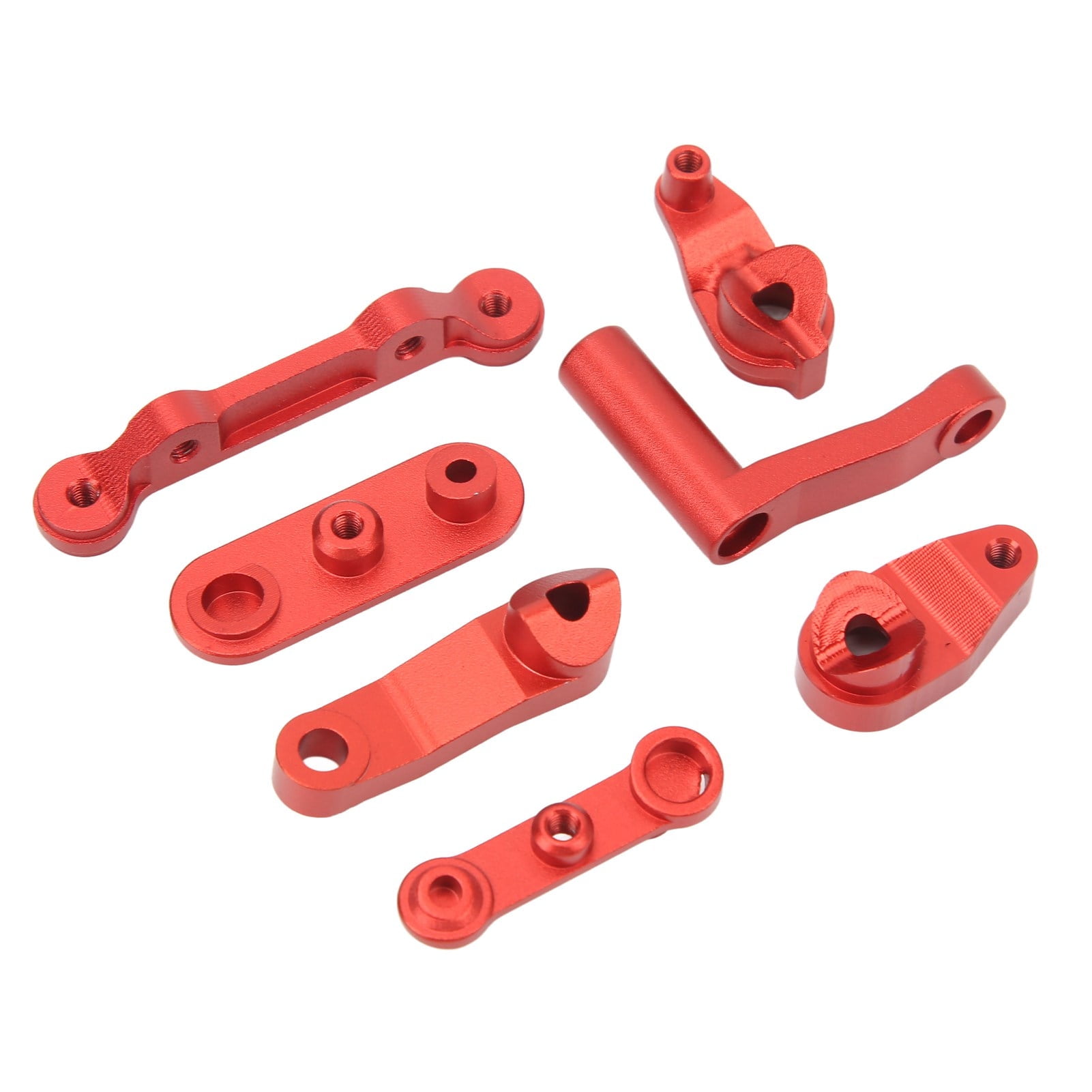 Aluminum Steering Top Plate & Bellcrank For Arrma Kraton 8S & Outcast 8S - Red