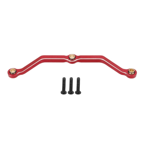 RC Steering Link Aluminum Alloy Upgrade Part RC Steering Tie Rod for 1/18 RC Car Red