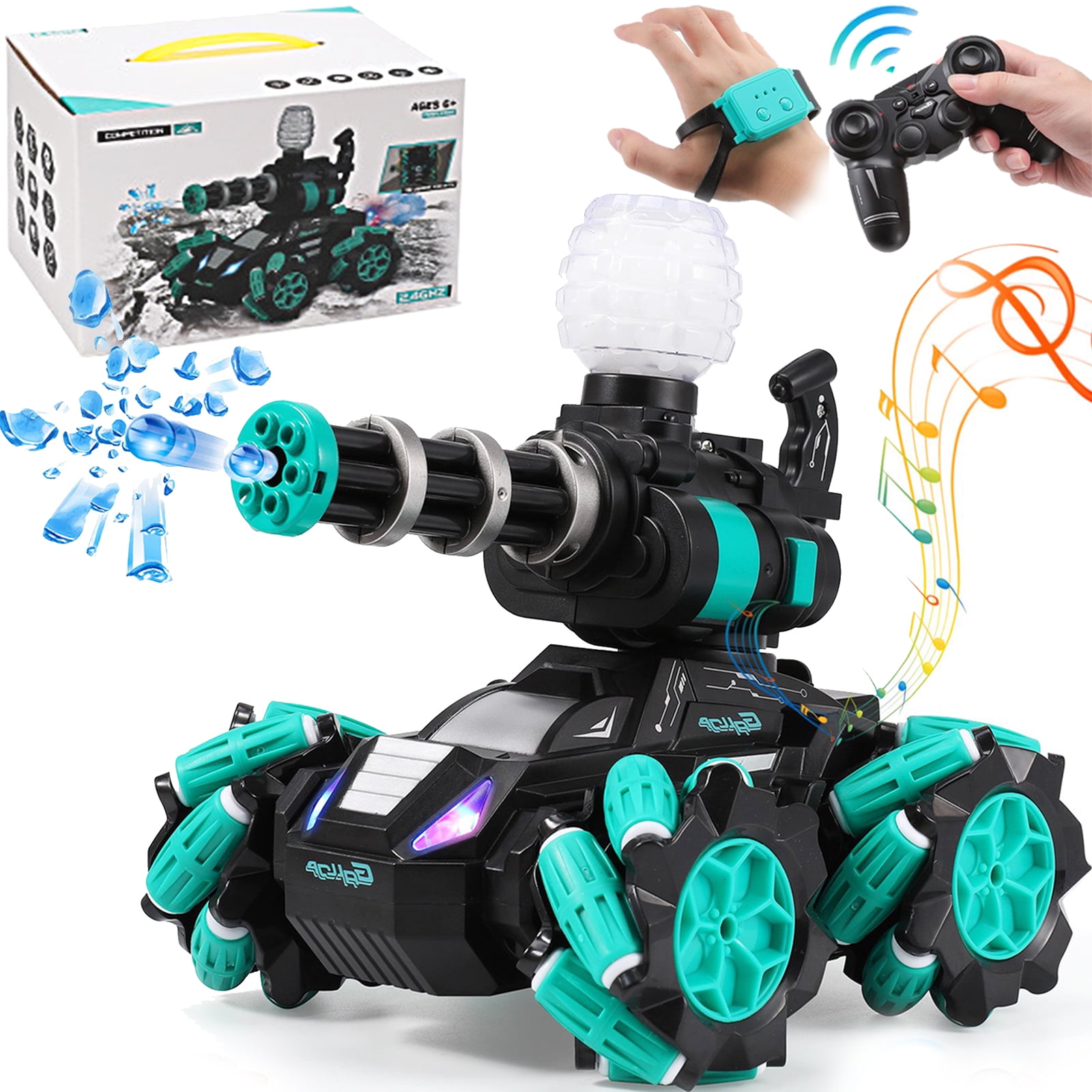 RC Stunt Car, DIWANGUS Gesture Sensing RC Stunt Car with Lights Music