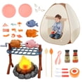 thumbnail image 1 of Kids Camping Set with Pop-Up Tent, 39PCS Pretend Camping Toys with Light-Up Campfire, Outdoor Adventure Play Kit for Boys & Girls Ages 3-6, 1 of 8