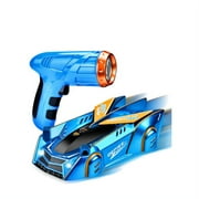 RC Stunt Car Infrared Laser Tracking Vehicle Toys For Children Remote Control Cars Follow Light Gifts-Blue