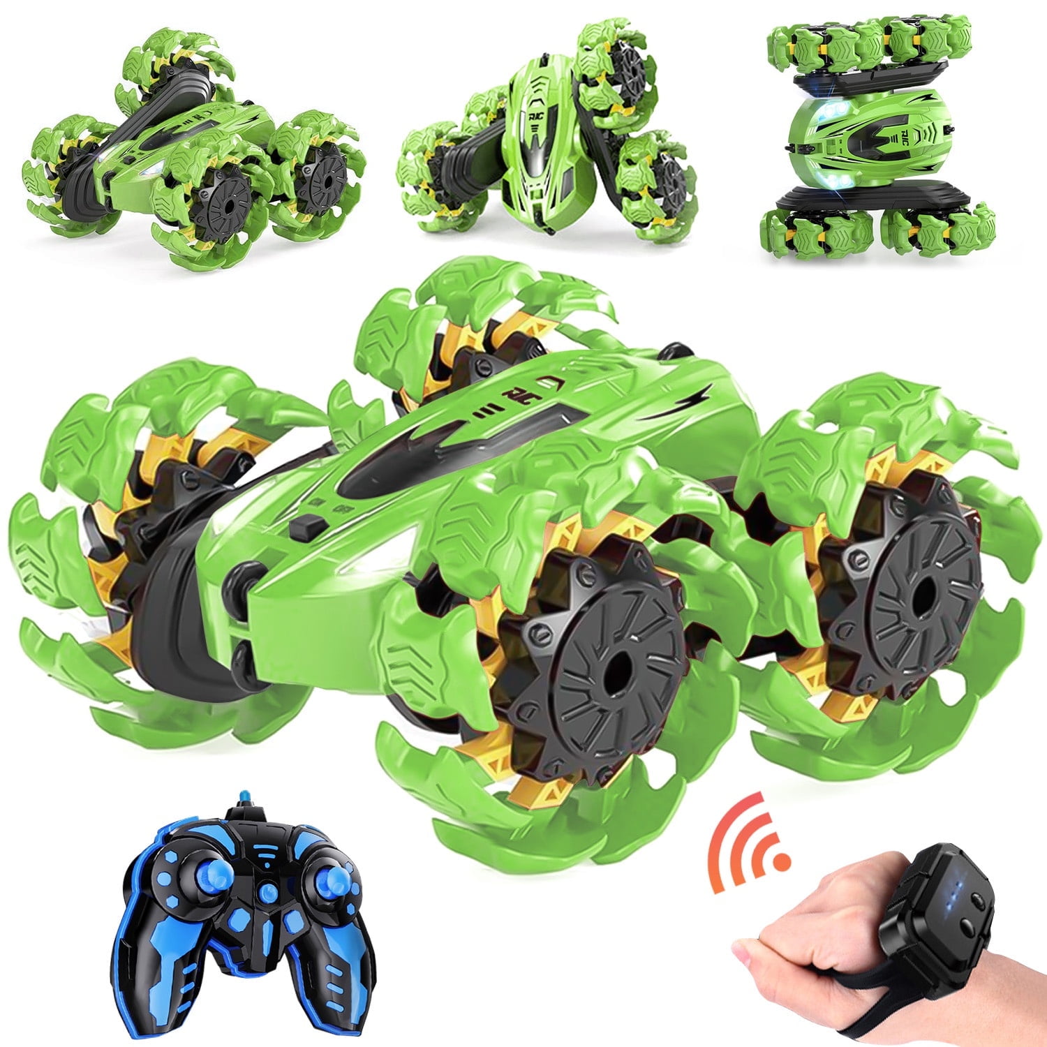 Remote Control Car, 2.4GHz Electric Race Stunt Car, Double Sided 360° Rolling Rotating Rotation