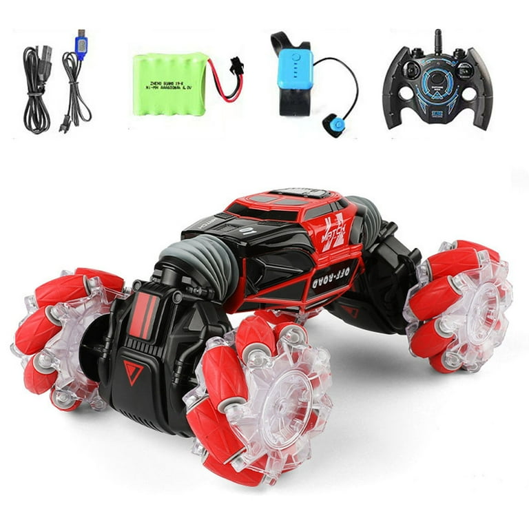 RC Stunt Car Transformer Toy Car Remote Control Stunt for Boy 8 12 Gesture Sensing Twist Car with Music Hand Controlled RC Car for Kids RC Drift Car