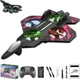 thumbnail image 1 of RC Stunt Fighter Jet Toy with 360° Flips & LED Lights, Christmas Remote-controlled Foam Airplanes Toy, Rechargeable Hovering Fighter Helicopter, for Beginners (Pink+1 Battery), 1 of 8