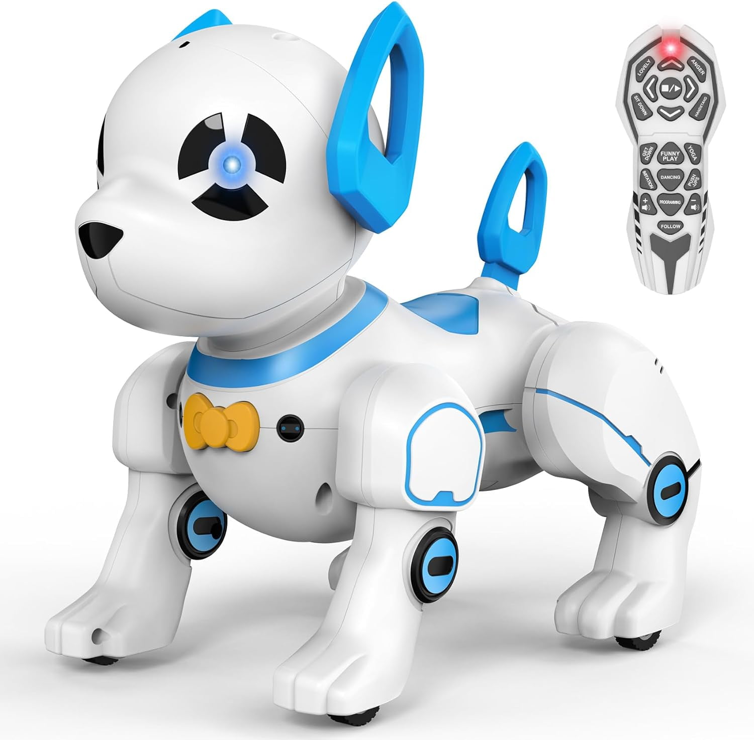 RC Stunt Robot Toys Dog Imitates Animals Music Dancing Handstand Push-up Follow Functions for Kids Boys Girls-Remote Control Robot Dog Toy, Programmable Smart Interactive Robotic Pets