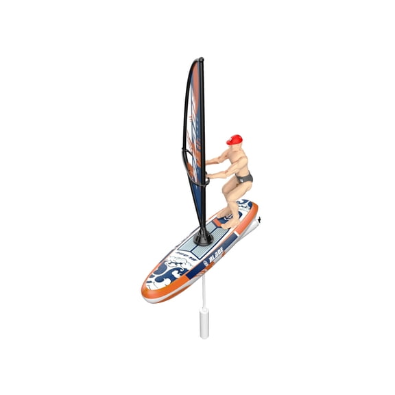 RC Surfing Boat 2.4GHz Never-Flip Sailboard, Blue