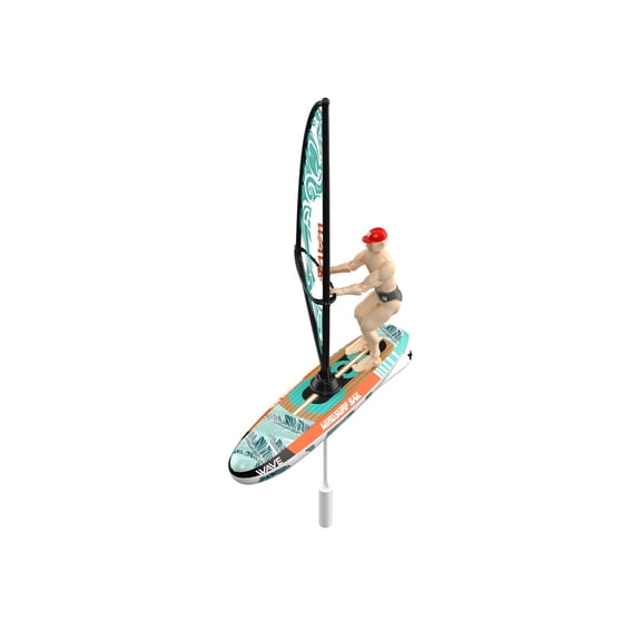 RC Surfing Boat 2.4GHz Never-Flip Sailboard, Green
