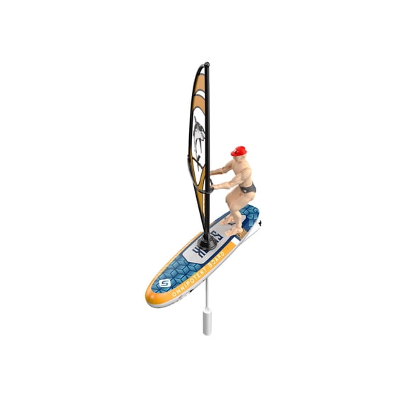 RC Surfing Boat 2.4GHz Never-Flip Sailboard, Yellow