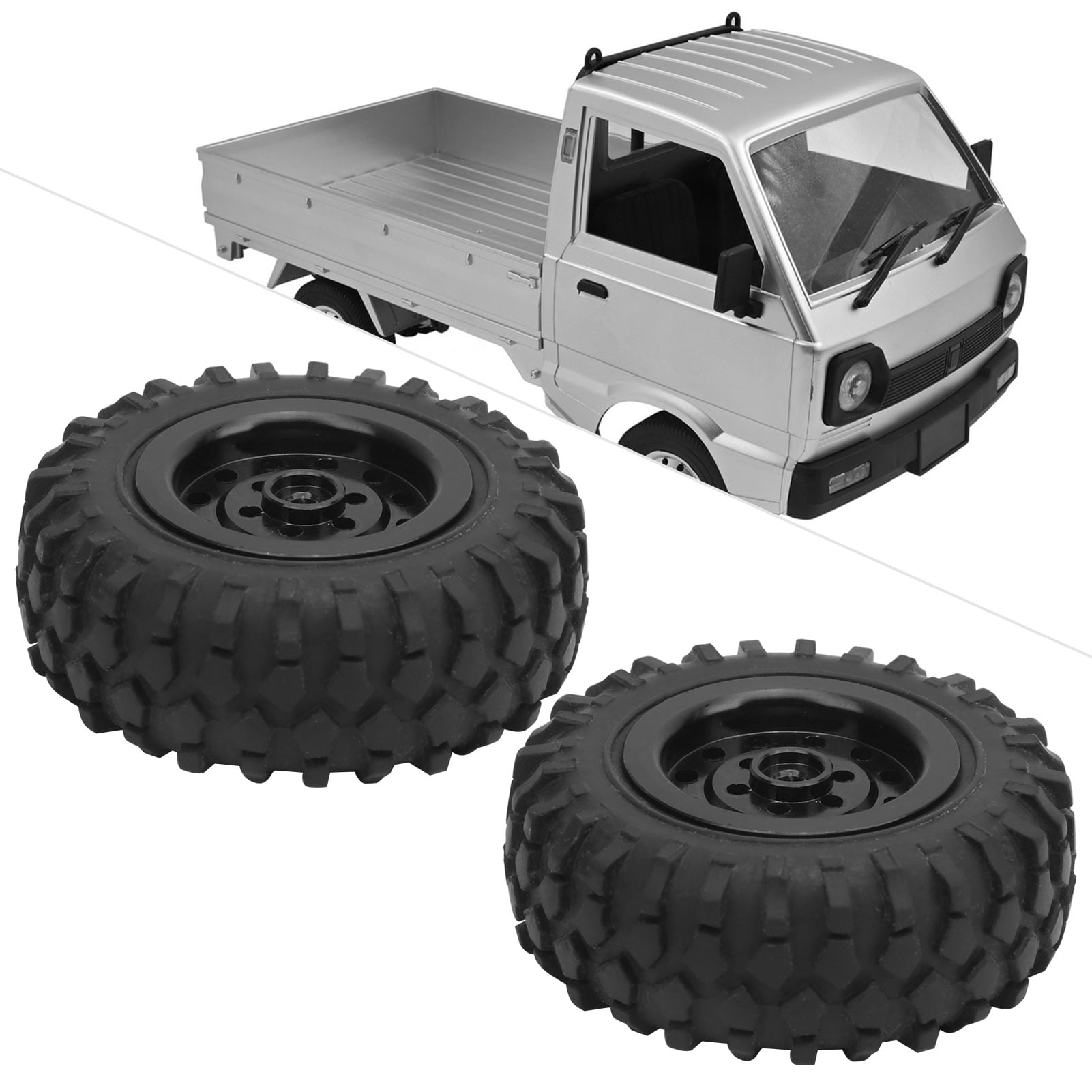 RC Tires 55mm 2 2in RC Truck Tires With Screw Aluminium Alloy Rubber rc-tires-55mm-2-2in-rc-truck-tires-with-screw-aluminium-alloy-rubber