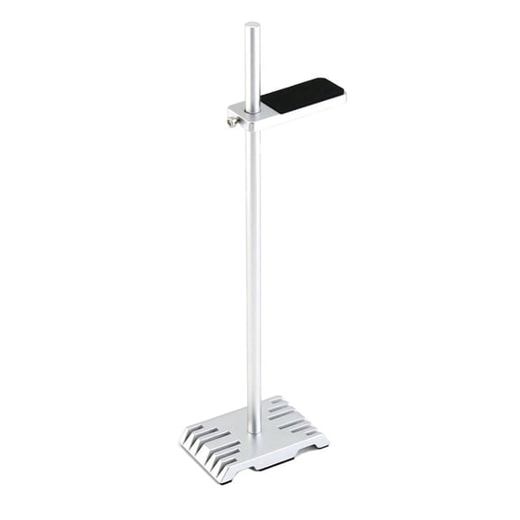RC Tool Metal Repair Station Work Stand for 1/10 1/8 RC Car -4 Axial SCX10, Silver