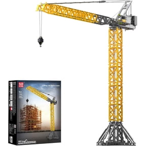 RC Tower Crane Advanced Building Kit for Adults, MOC Heavy-Duty Truck Block Sets to Build, APP Control Large Engineering Construction Model Toy (2575 PCS)