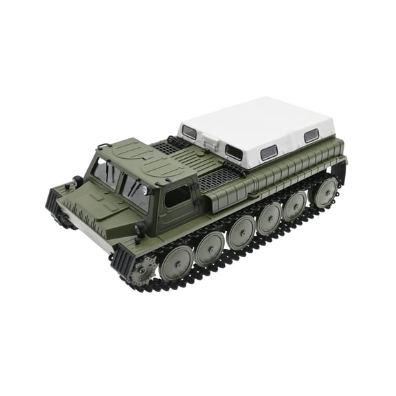 RC Tracked Carrier, 1:16 Remote Control Car, 2.4GHz Remote Control Truck with Dual Batteries, Hobby Grade RC Vehicle, Green