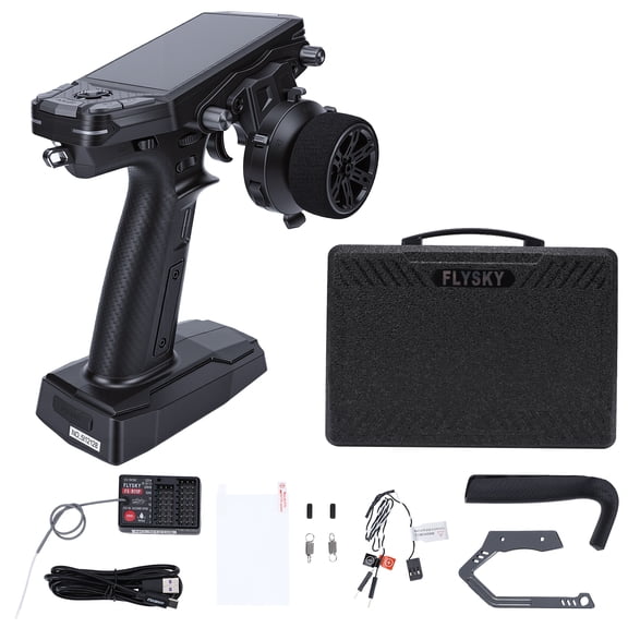 RC Transmitter with , 3.5 Inch Color IPS Screen 11 Channel 2.4G Remote Controller, with Dual Antennaes and GPS Feedback, for RC Cars Boats