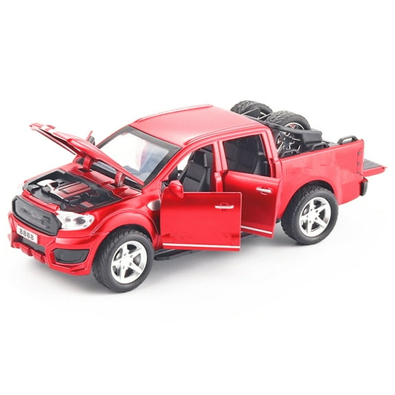 RC Truck 1/32 Diecasts Pull Back Car Model Off-Road Truck Toy Kids for Ford Raptor F350 Ranger Accessories