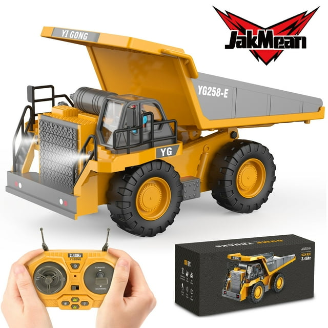 RC Truck for Boys,Remote Control Dump Truck, Construction Toy Vehicles 9 Channel with 2