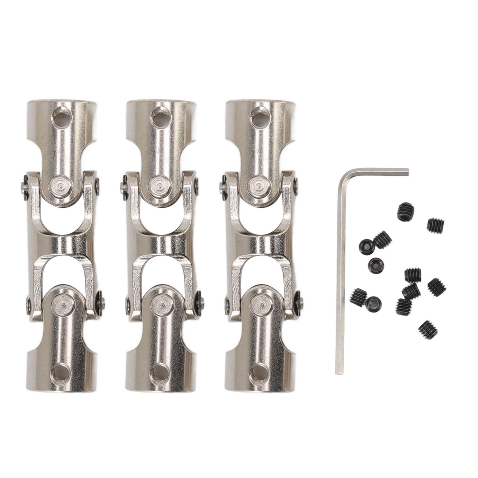 RC Universal Joint Shaft 8mm to 8mm 3 Section Rotatable Steel Coupling