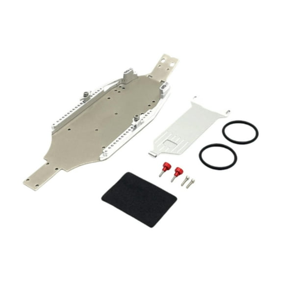 RC Vehicle Chassis Plate Aluminum Alloy Bottom Board Upgrade Durable Lightweight Fit for 1/24 Scale Micro B Models
