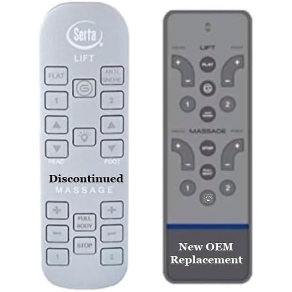 RC-WM-E02 Replacement Remote Compatible with Serta Siganture Adjustable Beds (New Grey Version- See Pics)$$Home Decor, Kitchen, & Other