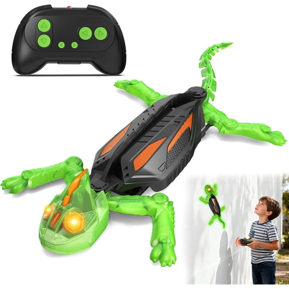 RC Wall Climbing Gecko,Rechargeable Remote Control Robot Kids Toys,Fun Prank & Climbing Toy for Boys & Girls Ages 3-8