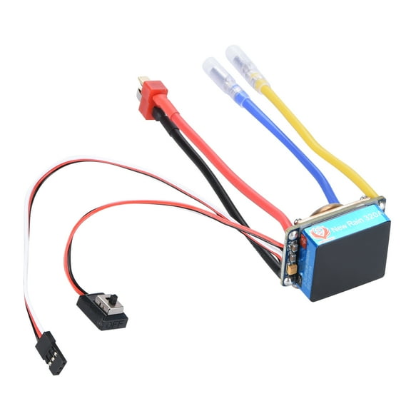 RC Water-cooled ESC Controller High Voltage Waterproof Brushed ESC Speed Controller for Rock Crawler RC Boats, 320A