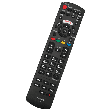 RC1008 Replacement Remote Control for Panasonic TV TC-P42S60 TC-P50S60 TC-P55S60