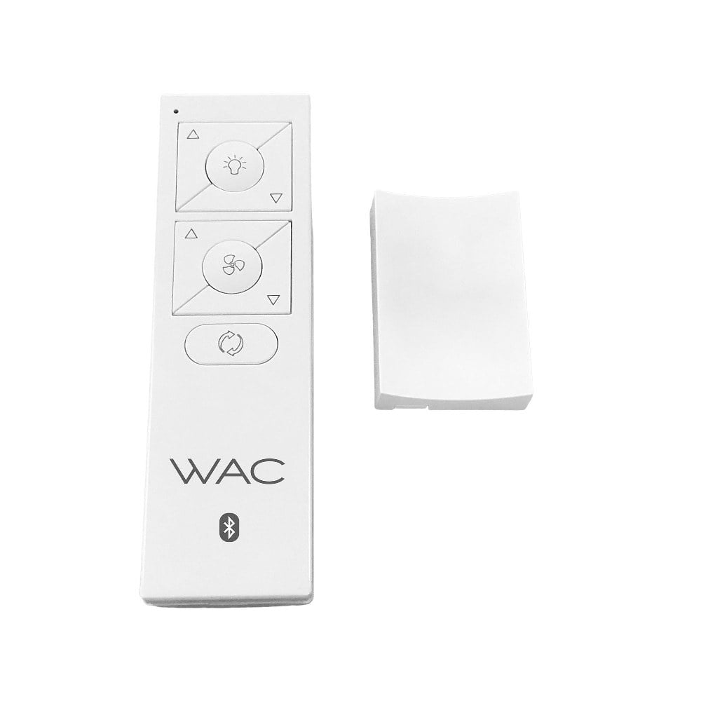 White 6-Speed Ceiling Fan Bluetooth Remote Control with Wall Cradle