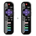 thumbnail image 1 of RC280 remote control TCL Roku replacement TV remote control with Netflix Sling Hulu Vudu key 32S301 43S403 Black ( 2Pack ), 1 of 6