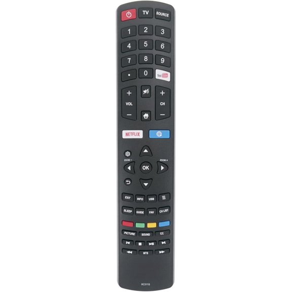 RC311S Replacement Remote Control Commander fit for JVC TCL TV LT-65KB77 LT-55KC76 LT-65KB685 43D1680