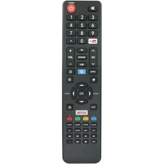 RC320 Replacement Remote Control Commander fit for TCL JVC Smart TV 43D1680 43D1800 43D1810 43D1820