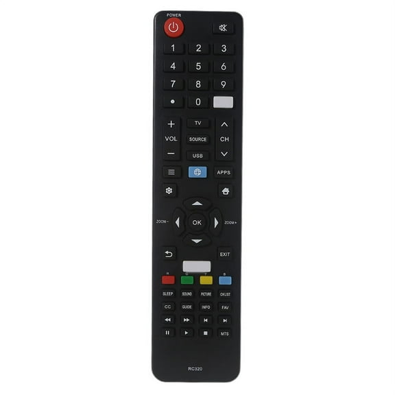 RC320 TV Remote Control with Smooth for Touch for Fanco Atvio Rc320 for Smart TV