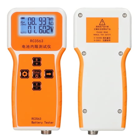 RC3563 200O 100V Handheld Portable Battery Internal Resistance Voltage Tester 3-digit Display Battery Tester High-precise True Four-wire AC -acid Battery Detector