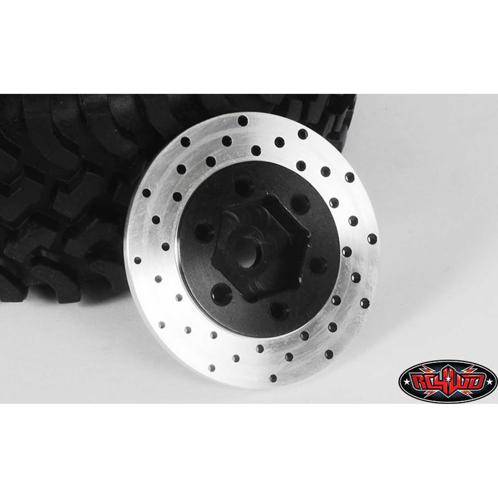 RC4WD Z-S0530 Rotor 1.9 inch /2.2 inch 6 Lug Steel Wheels Hex Hub w ...