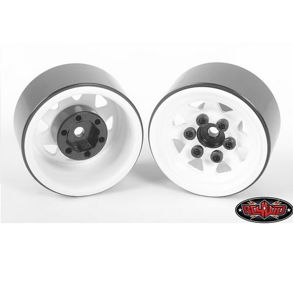 RC4ZW0111 RC4WD Stamped Steel 1.0'' Stock Beadlock Wheels (White) RC4ZW0111