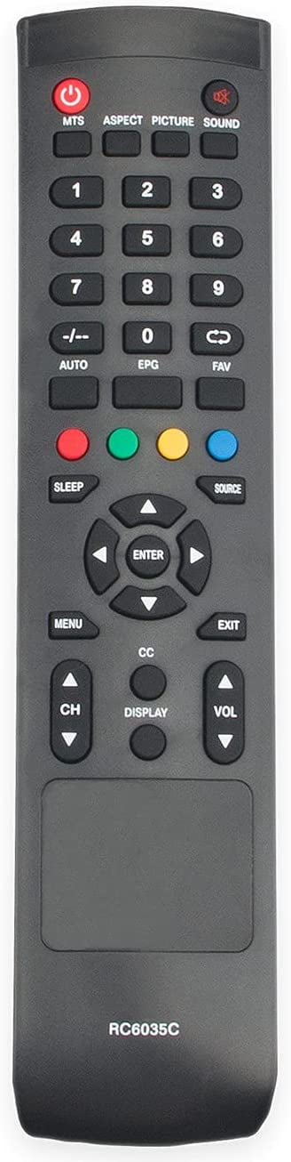 RC6035C Replaced Remote fit for Cielo TV TE247AHGY TE247AHPKPR TE24T7H ...