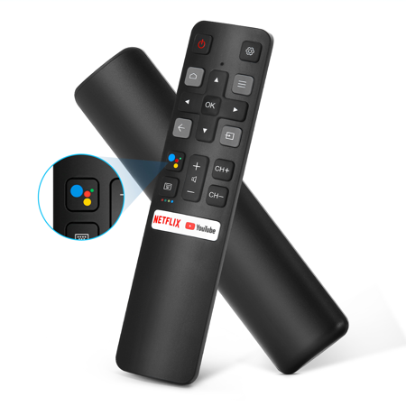 RC802V Replaced Voice Remote For TCL Android TV Model 40S6800FS And All Android 4K UHD TCL Smart Televisions