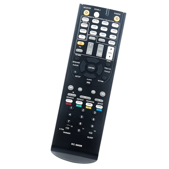 RC866M Universals Replacement Remote Controls For AVs Receivers Plugs And Play Operations Plastic Construction