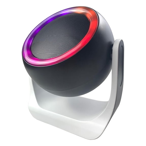 RCA 10-Watt BEAT-3 Micro Boom Portable Bluetooth Flame Mini Speaker with TWS, RGB Lights, USB/microSD Card, FM Radio, up to 6 Hours Play Time