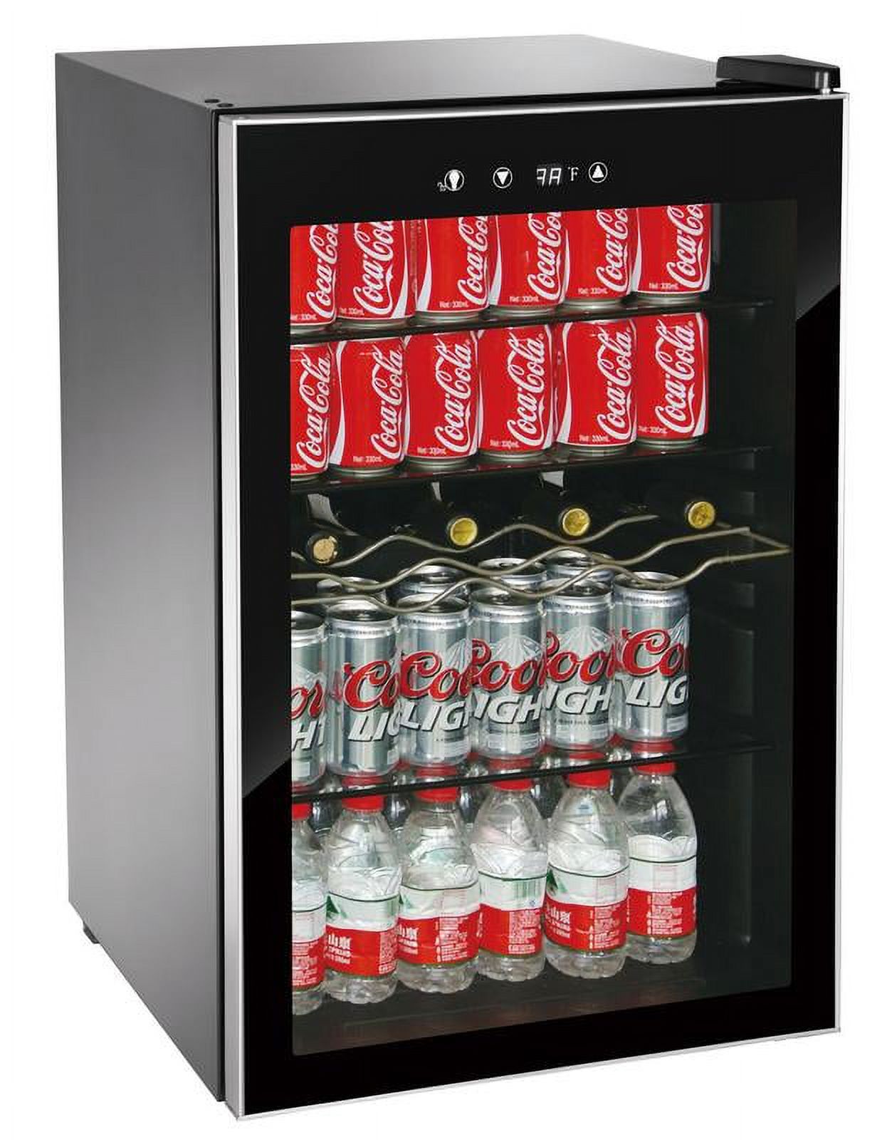 RCA 110 Can & 4 Bottle Beverage Center Refrigerator and Wine Cooler, (RMIS1530), Black - image 1 of 15