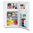 thumbnail image 1 of RCA 3.2 Cu Ft Two Door Mini Fridge with Freezer RFR832, White, 1 of 5