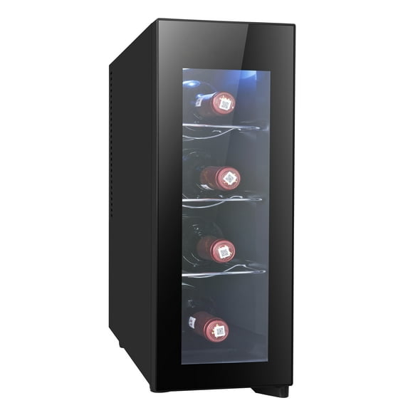 RCA, 4 Bottle Wine Fridge, (RFRW041), Black