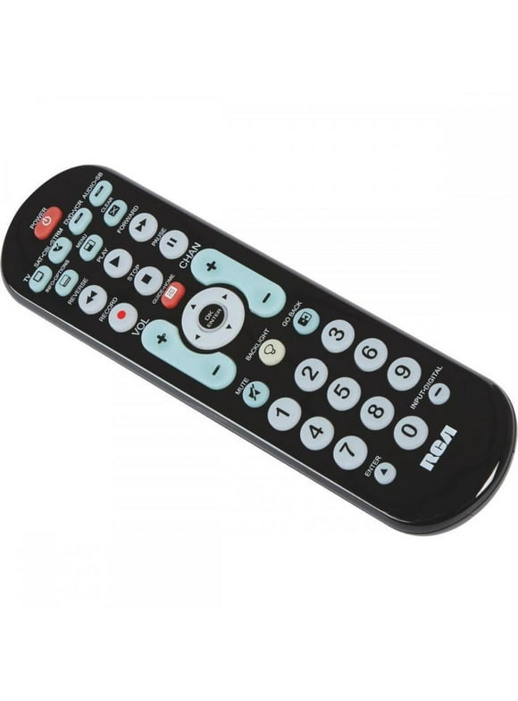 RCA 4-Device Universal Black Big Button Remote Control RCRBB04GBE