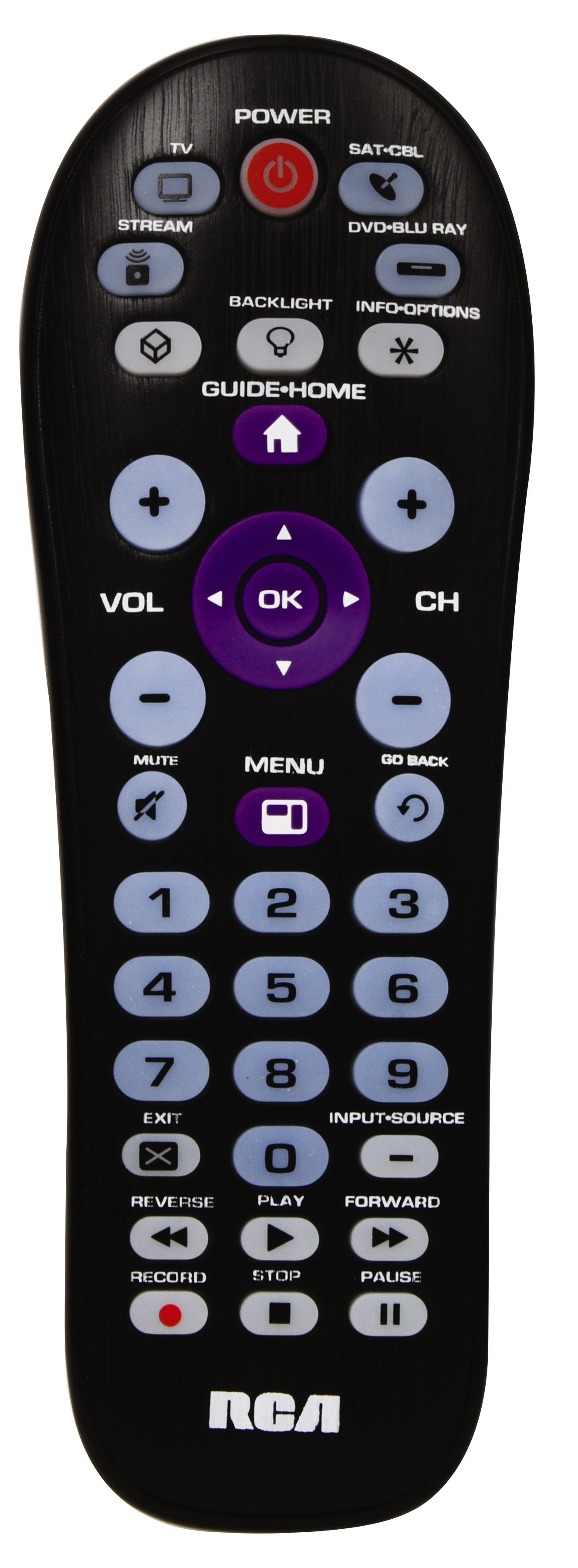 RCA Universal Remote for 4 Devices with Streaming Player Key photo 1
