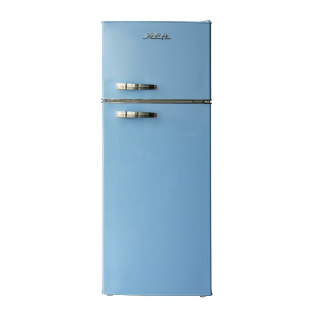 RCA 7.5 Cu. Ft. Retro Top Freezer Refrigerator RFR786, Blue
