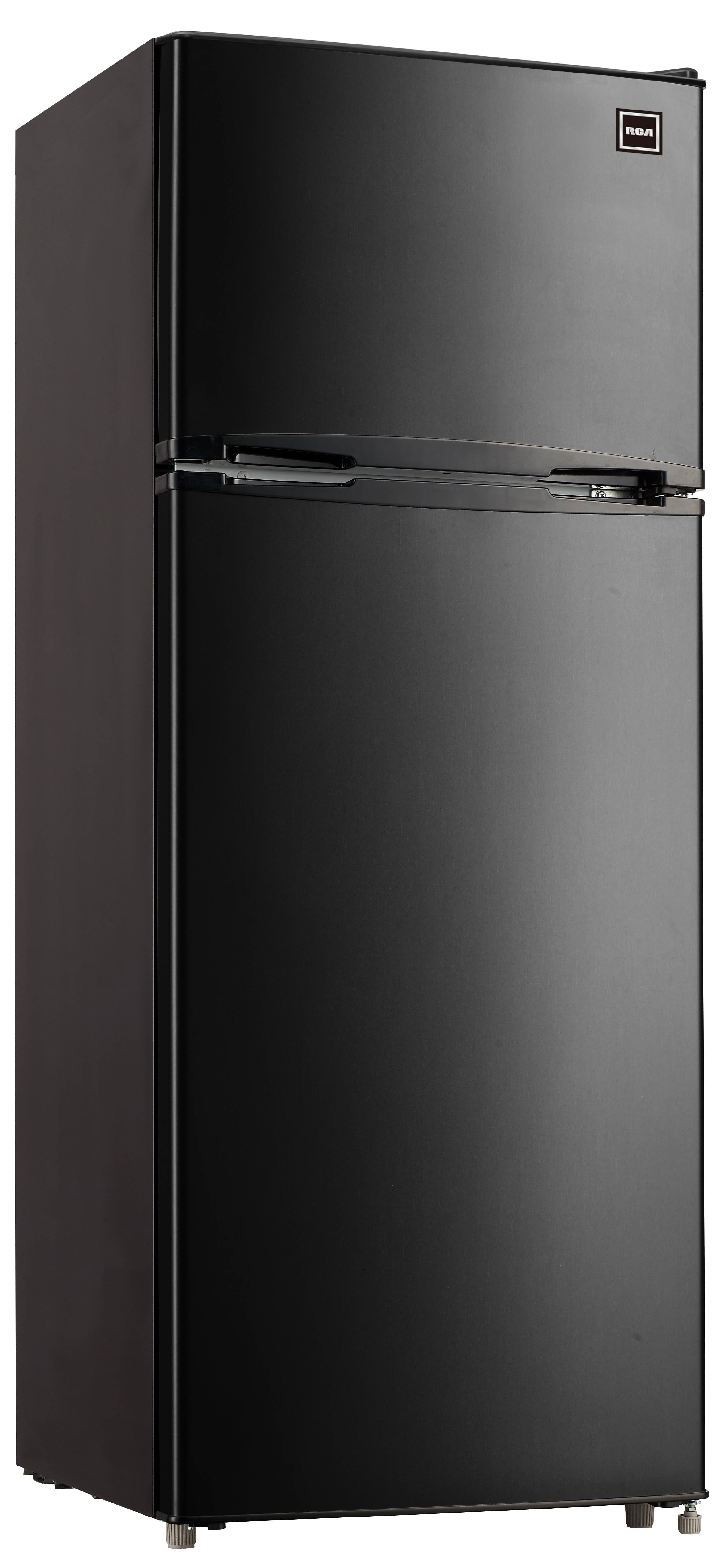 Rca 2 door apartment on sale size refrigerator with freezer