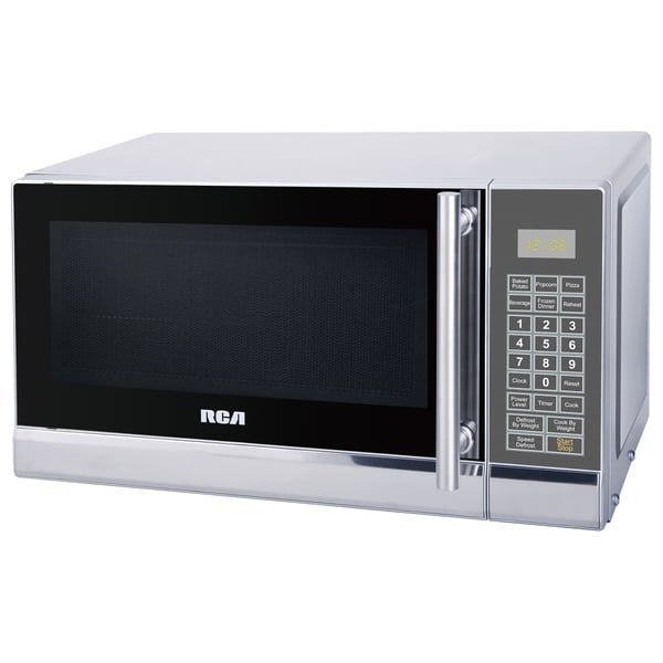 RCA 700 Watts 0.7 Cu. Ft. Stainless Microwave RMW741 Stainless Steel
