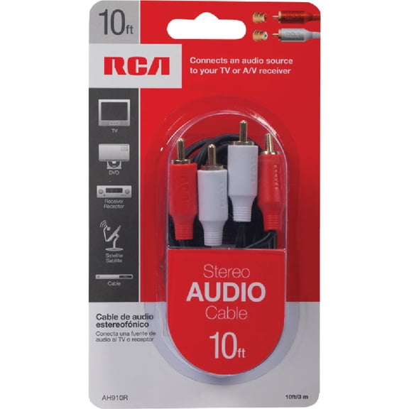 RCA AH910 Stereo Hook-Up Cable (10 ft)