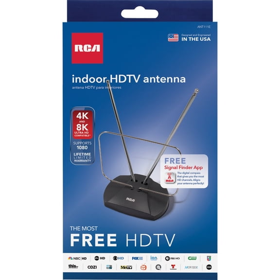 RCA Adjustable Indoor Antenna - Single Pack