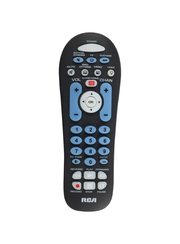 RCA Ant313be 3-Device Big-Button Universal Remote with Streaming & Dual Navigation (Black)